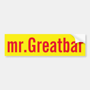 Mr.Greatbar Bildekal