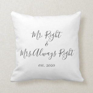 Mr Höger & Mrs. Always Höger Pillow för Par Kudde