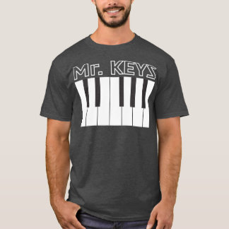 Mr Keys Keyboard Piano Player Musical (2) T Shirt