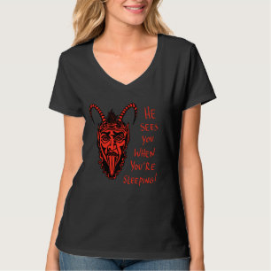 Mr Krampus ser dig när du sover! T Shirt