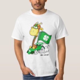 Mr Lucky. Funny Giraffe St.Patrick's Day T Shirt