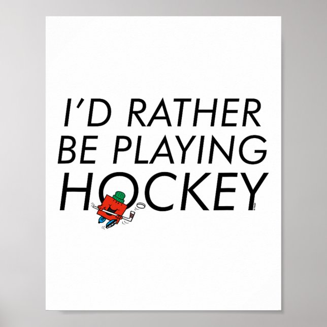 Mr. Men Mr Strong I'd Rather Be Playing Hockey  Poster (Framsidan)