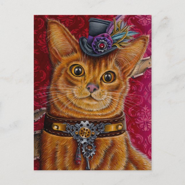 "Mr. Meowington" vykort (Framsida)