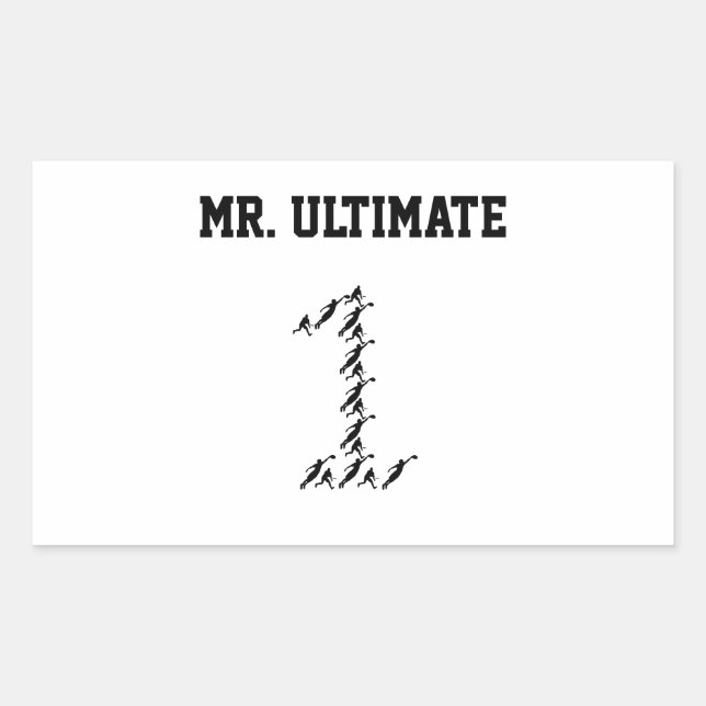 Mr/Miss Ultimate Rektangulärt Klistermärke (Framsida)