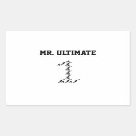 Mr/Miss Ultimate Rektangulärt Klistermärke
