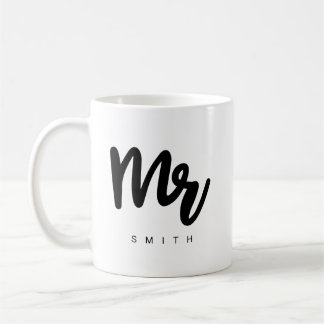 Mr. | Modern typografi - anpassningsbara kaffe Mug Kaffemugg