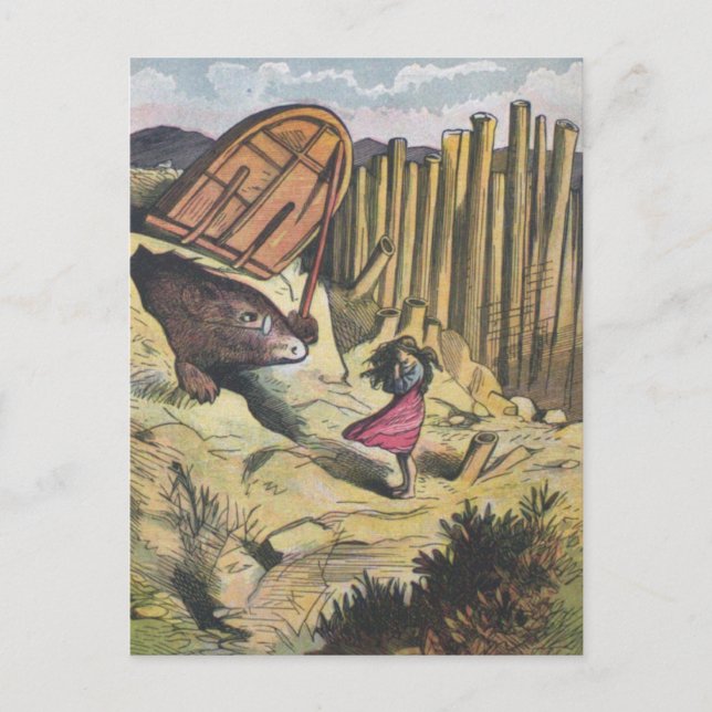 "Mr Moles gäst" Vykort (Framsida)