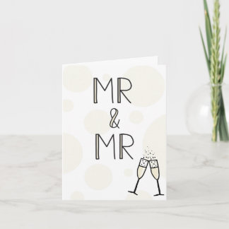 Mr & Mr Bröllop Card Kort