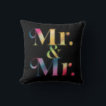 Mr. & Mr. Gay Sängvätning Gay Bröllop  Kudde<br><div class="desc">Mr. & Mr. Gay Sängvätning Gay Bröllop</div>