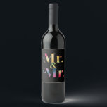 Mr. & Mr. Gay Sängvätning Gay Bröllop  Vinflaska Etikett<br><div class="desc">Mr. & Mr. Gay Sängvätning Gay Bröllop</div>