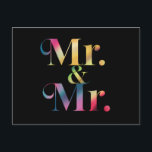 Mr. & Mr. Gay Speningsfest Gay Äktenskap  Vykort<br><div class="desc">Mr. & Mr. Gay Speningsfest Gay Äktenskap</div>