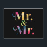 Mr. & Mr. Gay Svärmannafest HBTQ-äktenskap  Vykort<br><div class="desc">Mr. & Mr. Gay Svärmannafest HBTQ-äktenskap</div>