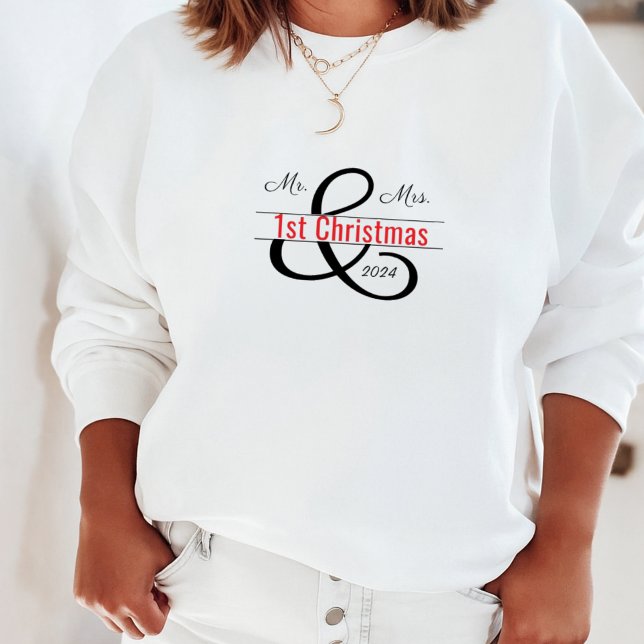 Mr & Mrs 1:a julen T Shirt (Skapare uppladdad)