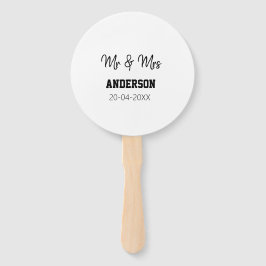 Mr & Mrs add family namn date year bröllopsförmån 