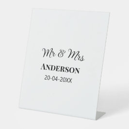 Mr & Mrs add family namn date year bröllopsförmån 