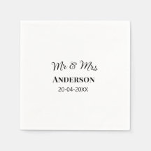 Mr & Mrs add family namn date year bröllopsförmån 