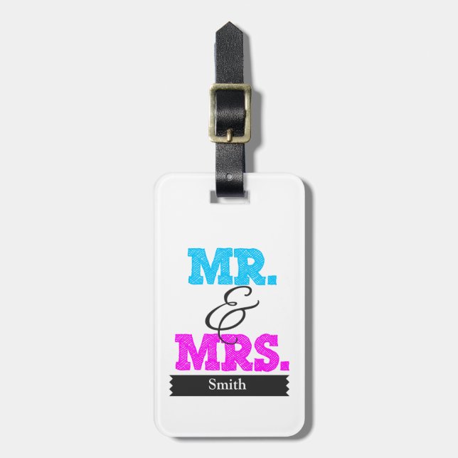 Mr & Mrs Bagagebricka (Vertikal Framsida)