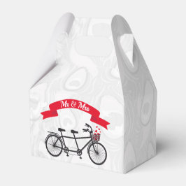 Mr. & Mrs Bicycle Wedding Favor Box Presentaskar
