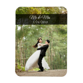 Mr & Mrs Bröllop par Photo Mini Magnet