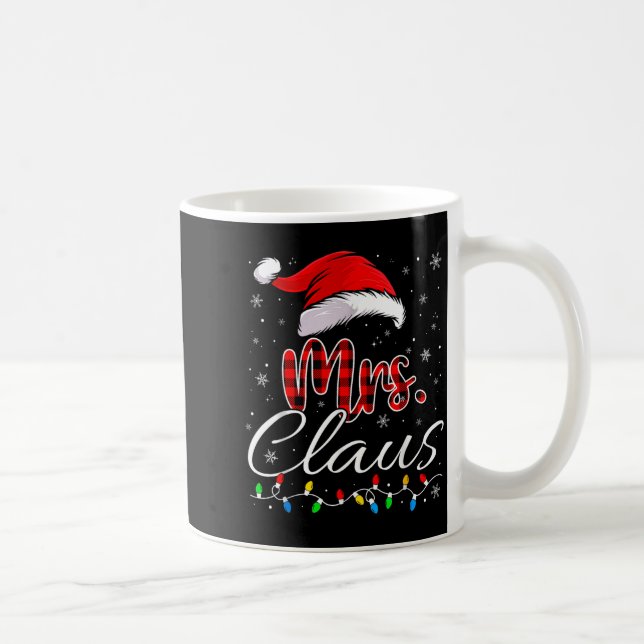 Mr Mrs Claus Christmas Couples Matching His And He Kaffemugg (Höger)
