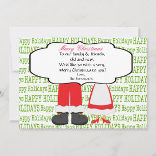 Mr. & Mrs Claus Jolly Feet-julkort Julkort