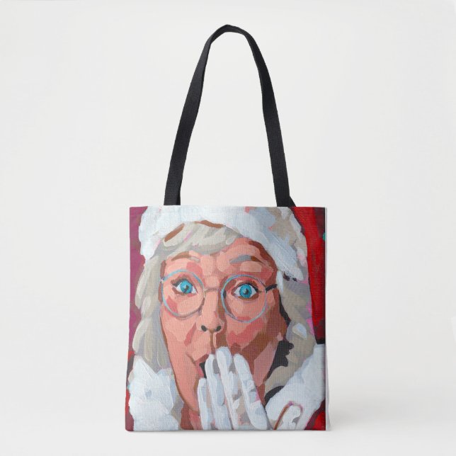 Mr. & Mrs. Claus Tote Bag Tygkasse (Framsida)