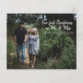 Mr. & Mrs First jul Helgdag Budget Card Flygblad