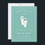 Mr & Mrs Flip Flops Hibiskus Strand Bröllopsfoto Spara Datumet<br><div class="desc">Designad av fat*fa*tin. Lätt att anpassa med din egen text,  foto eller bild. För anpassade förfrågningar,  vänligen kontakta fat*fa*tin direkt. Anpassade avgifter tillkommer.</div>