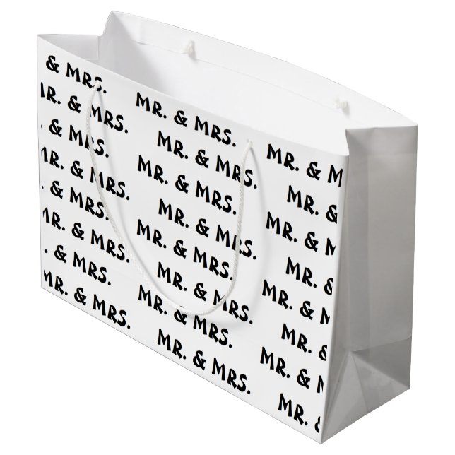 "Mr & Mrs." Gift Bag (Baksidan Vinklad)