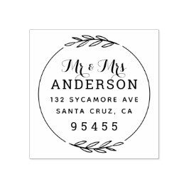 Mr & Mrs. | Gift par Returadress Stämpel