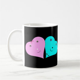 Mr & Mrs hjärts Kaffemugg