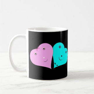 Mr & Mrs hjärts Kaffemugg