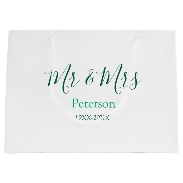 Mr & Mrs last name married year wedding engagement (Framsidan)