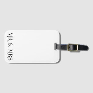 Mr & Mrs Luggage Tag Bagagebricka