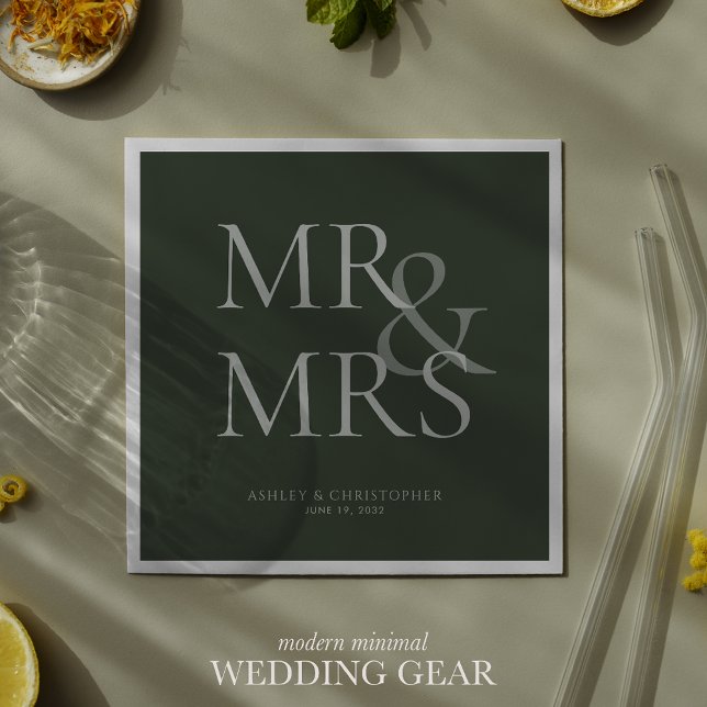MR&MRS: Minimal Grönt av typografisk syndrom Pappersservett (Skapare uppladdad)