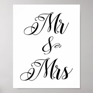 Mr & Mrs, Mister och Misses Poster