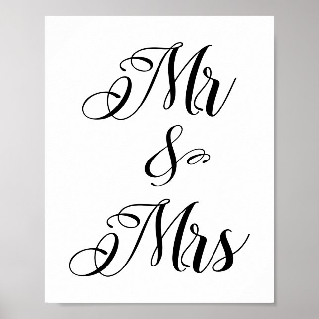 Mr & Mrs, Mister och Misses Poster (Framsidan)