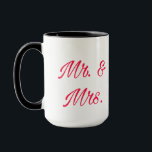 Mr & Mrs. Mugg - Romantic Gift<br><div class="desc">Börja er morgon med kärlek med snyggten "Mr & Mrs" mugg. Perfekt för nyfödda,  gifta par eller långtidshundar. En romantisk och personlig beröring till ditt kök eller en tankfull bröllop-presentidé</div>