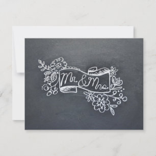 Mr & Mrs Note-kort Anteckningskort