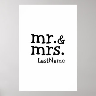 Mr & Mrs Plansch Poster