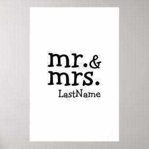 Mr & Mrs Poster