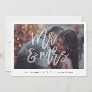 "Mr & Mrs." Spara datum i fotot Datumet