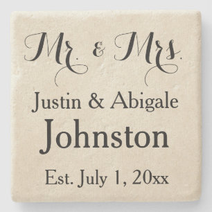 Mr & Mrs Stone Underlägg Sten