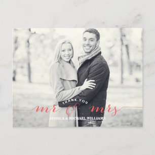 Mr & Mrs Tack Korall Vykort