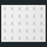 Mr & Mrs tillägg familjen namn datum år bröllopsgå Presentpapper<br><div class="desc">design</div>