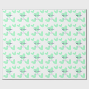 Mr & Mrs tillägg familjenamn datum år bröllopsgåva Presentpapper