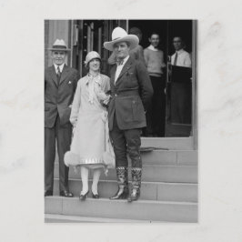 Mr & Mrs Tom Mix Vykort