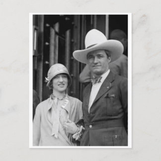 Mr & Mrs Tom Mix Vykort
