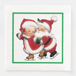 Mr. & Mrs. Tomte Isdans  Pappersservett