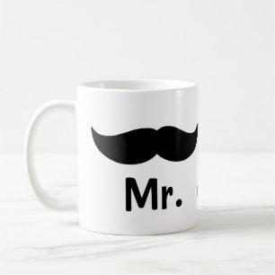 Mr Mustache Gay Bröllop Kaffemugg